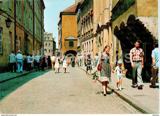 Warsaw - Warszawa - ulica Jezuicka - street - Poland - unused - JH Postcards