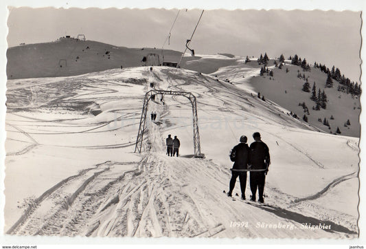 Sorenberg Skigebiet - alpine skiing - 10992 - Switzerland - 1965 - used - JH Postcards
