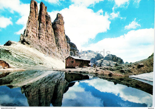 Dolomiti - Gruppo del Catinaccio - Rif Re Alberto 2600 m - Torri del Vajolet 2821 m - Italy - unused - JH Postcards