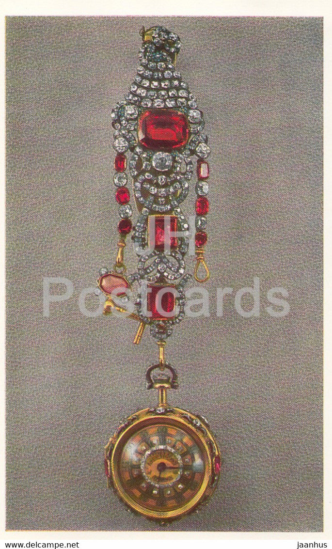 The Hermitage, Leningrad , English Applied Art - Turnip watch. London. 1740 - Russia - USSR - 1983 - used - JH Postcards