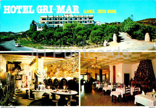 Hotel Gri-Mar - Llanca - Costa Brava - multiview - Spain - unused - JH Postcards