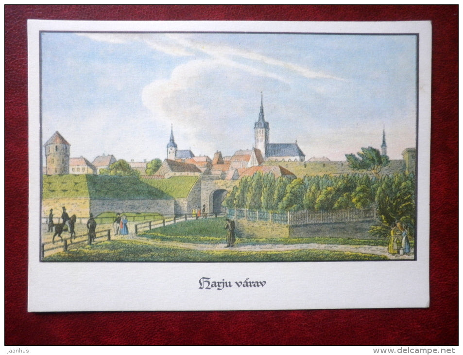 Harju Gates - Tallinn - REPRODUCTION! - 1969 - Estonia USSR - unused - JH Postcards