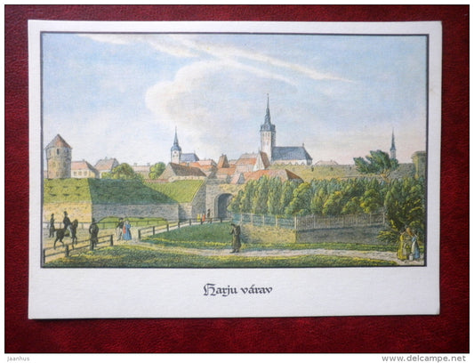 Harju Gates - Tallinn - REPRODUCTION! - 1969 - Estonia USSR - unused - JH Postcards