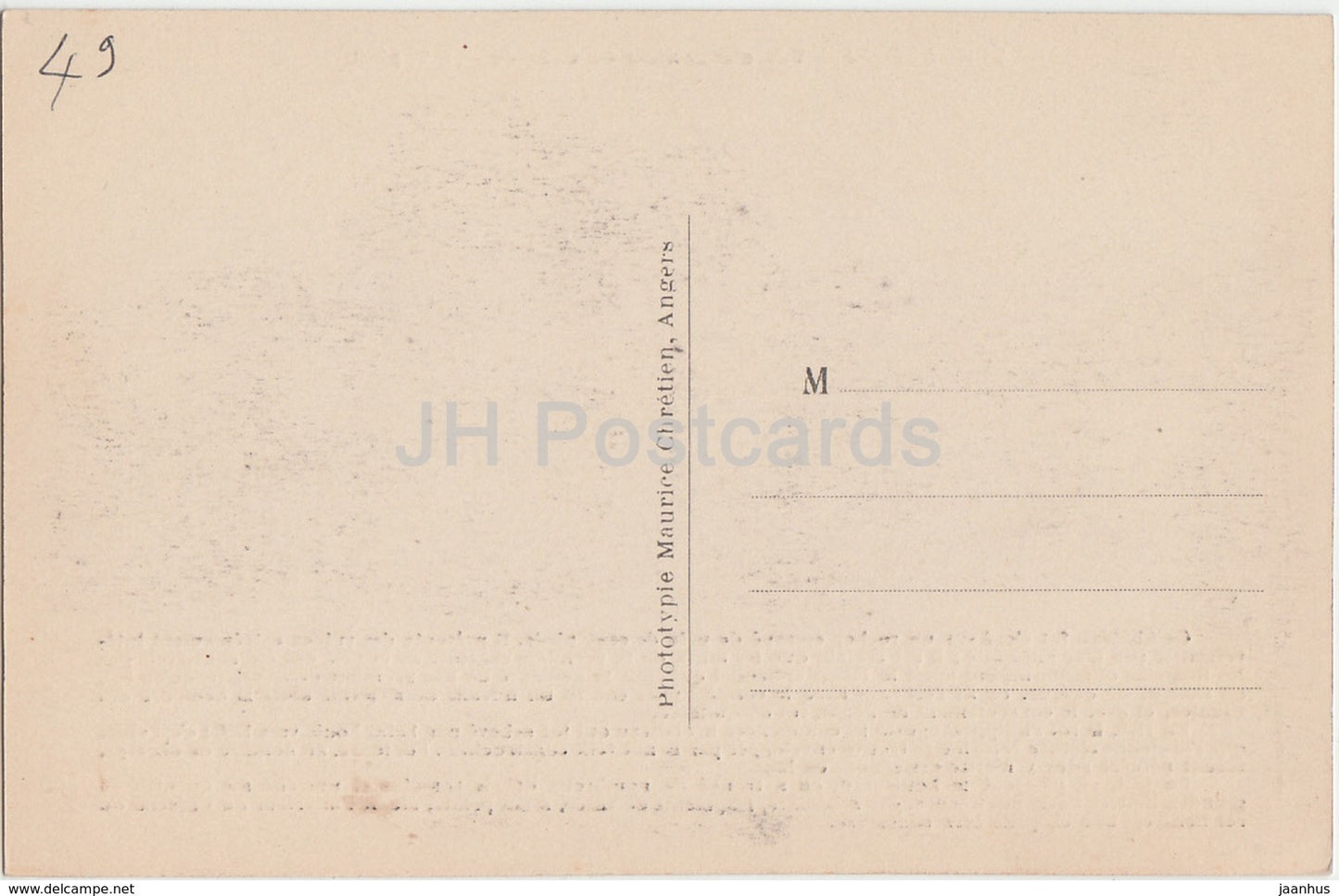 Angers - Vue d'ensemble du Chateau - castle - 234 - old postcard - France - unused