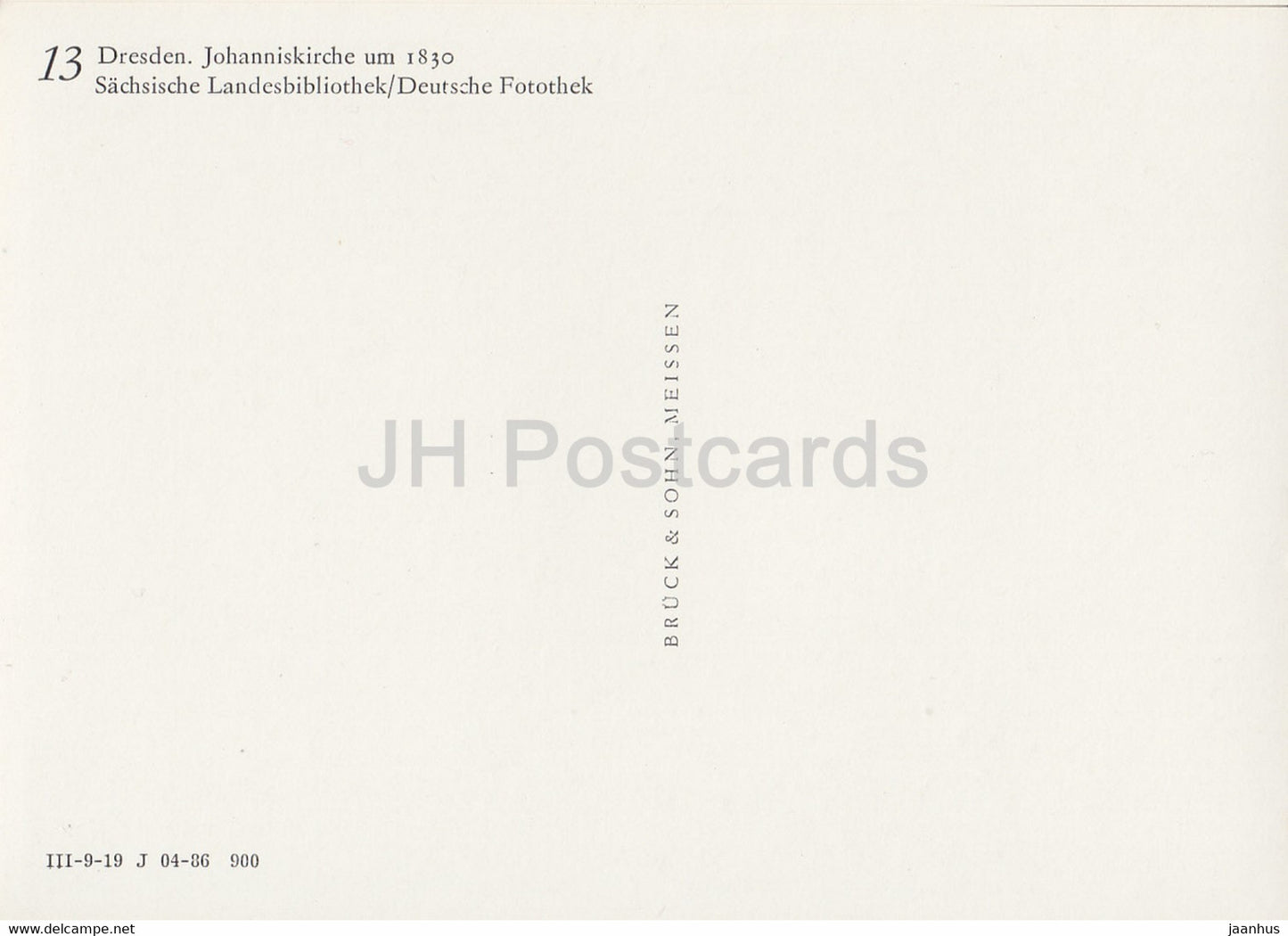 Dresden - Johanniskirche - Alte Kirchen Dresdens - church - DDR Germany - unused