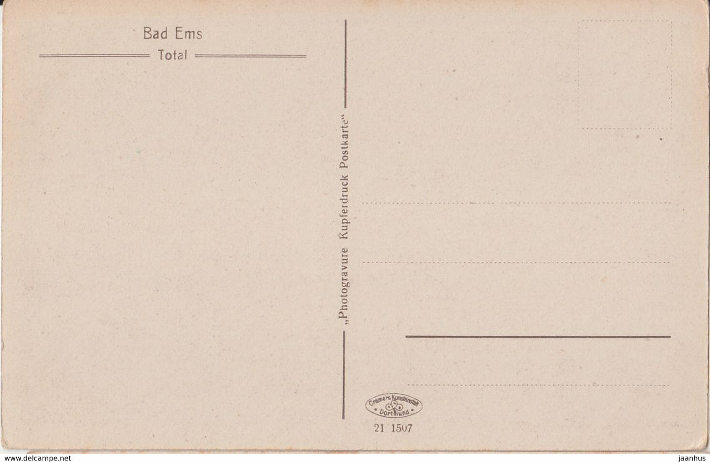 Bad Ems - Total - old postcard - Germany - unused