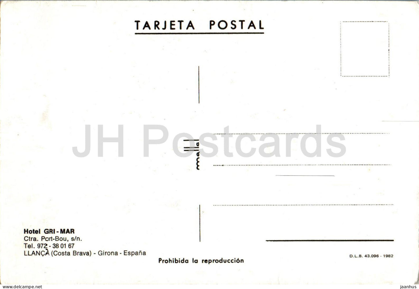 Hôtel Gri-Mar - Llanca - Costa Brava - multiview - Espagne - inutilisé