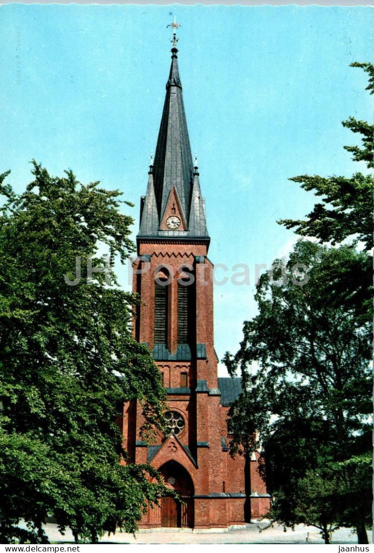 Eslov - Kyrkan - church - 12/2 - Sweden – unused – JH Postcards