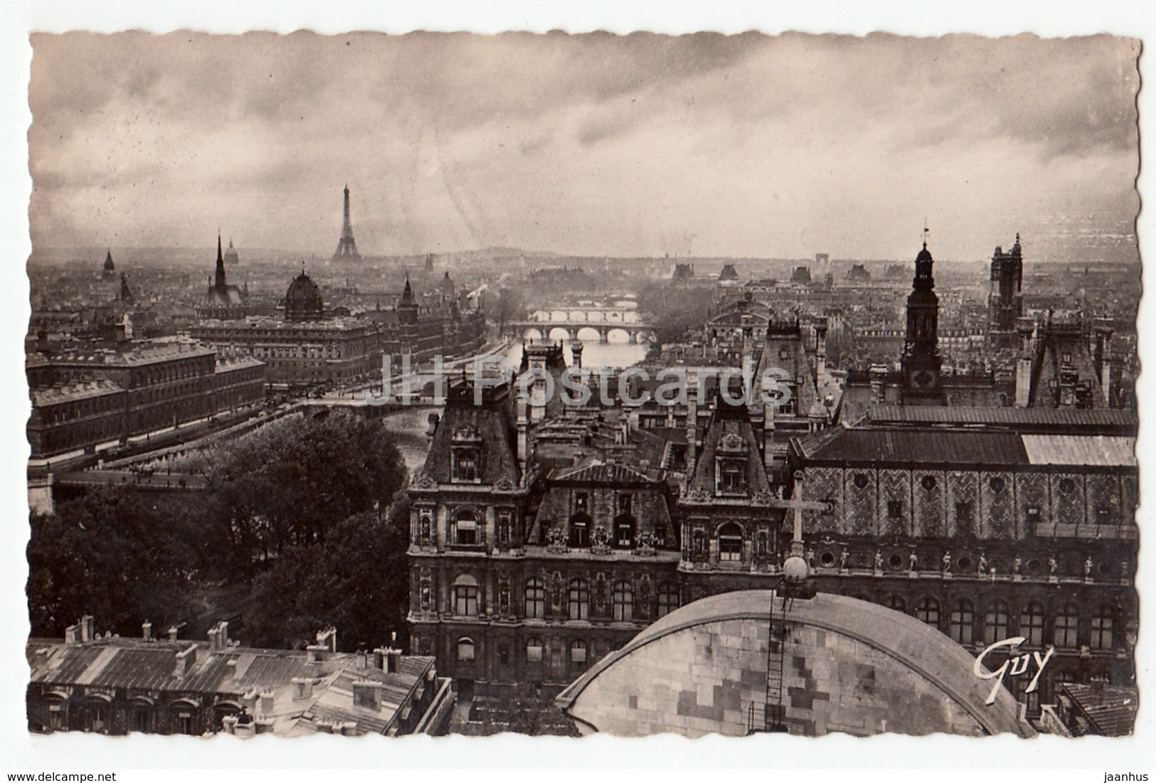 Paris et ses Merveilles - Panorama sur les sept ponts - old postcard - France - used - JH Postcards