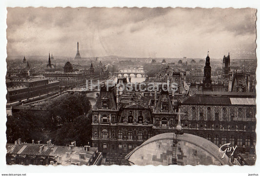 Paris et ses Merveilles - Panorama sur les sept ponts - old postcard - France - used - JH Postcards