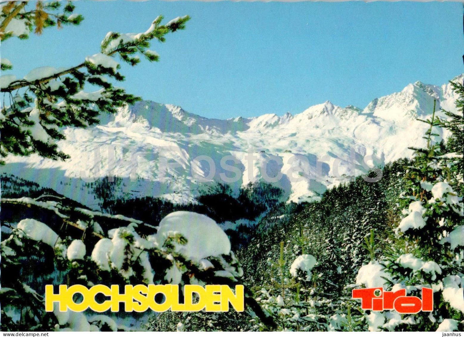 Hochsolden 2070 m - Oetztal - Tirol - 930 - Austria – used – JH Postcards