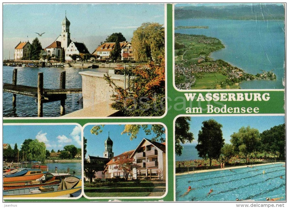 Wasserburg am Bodensee - Germany - gelaufen - JH Postcards