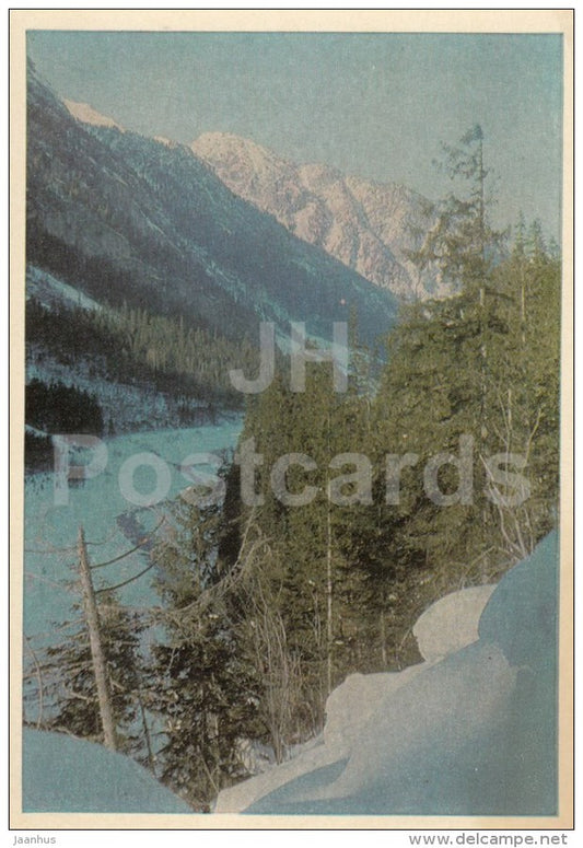 Teberda river valley - Dombay - Karachay-Cherkessia - 1968 - Russia USSR - unused - JH Postcards