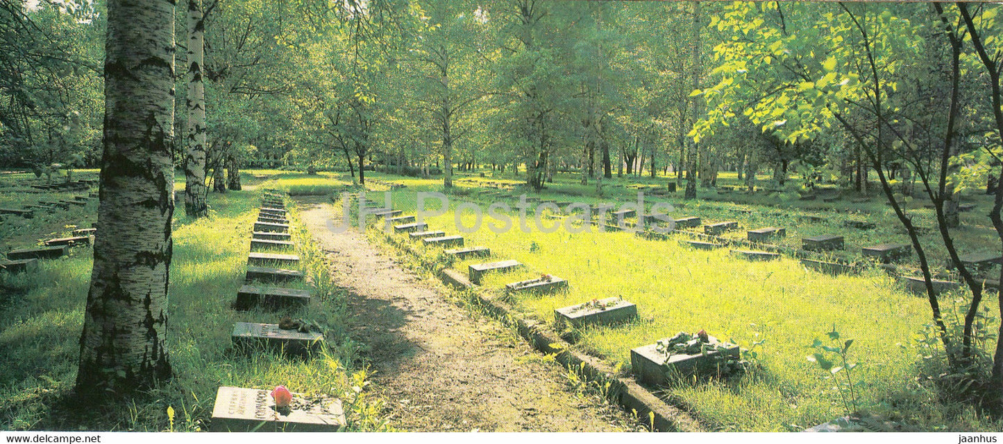 Piskaryovskoye Memorial Cemetery - Soldiers Graves - 1985 - Russia USSR - unused - JH Postcards