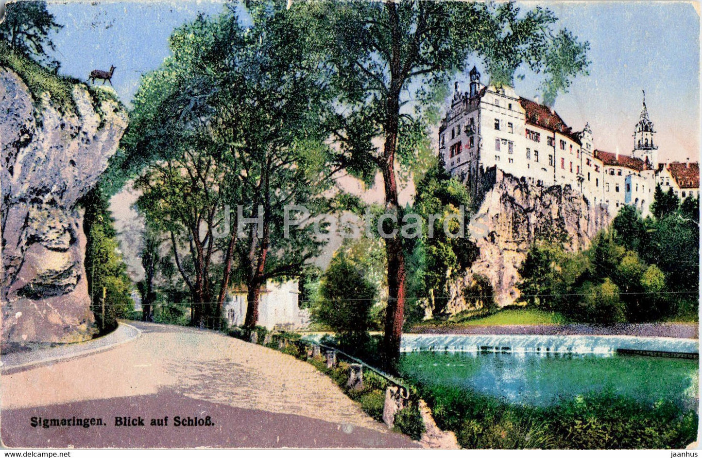 Sigmaringen - Blick auf Schloss - castle - old postcard - 1941 - Germany - used - JH Postcards