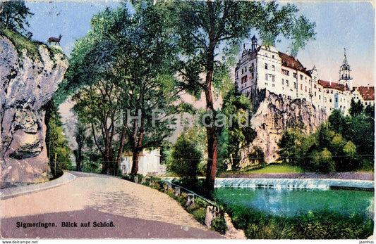 Sigmaringen - Blick auf Schloss - castle - old postcard - 1941 - Germany - used - JH Postcards