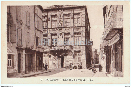 Tarascon - L'Hotel de Ville - 9 - old postcard - France - unused - JH Postcards