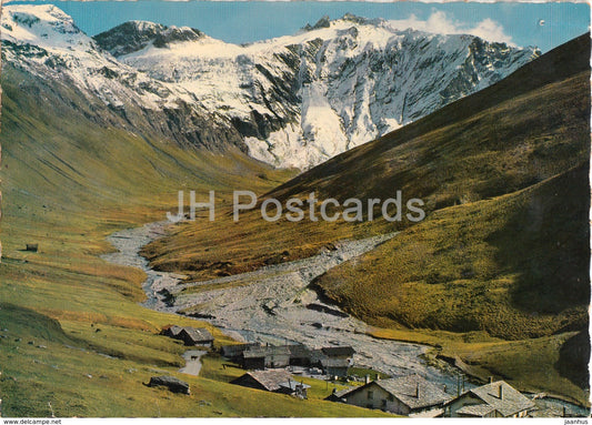 Avers Juf 2126 m mit Piz Turba - 3292 - Switzerland - unused - JH Postcards