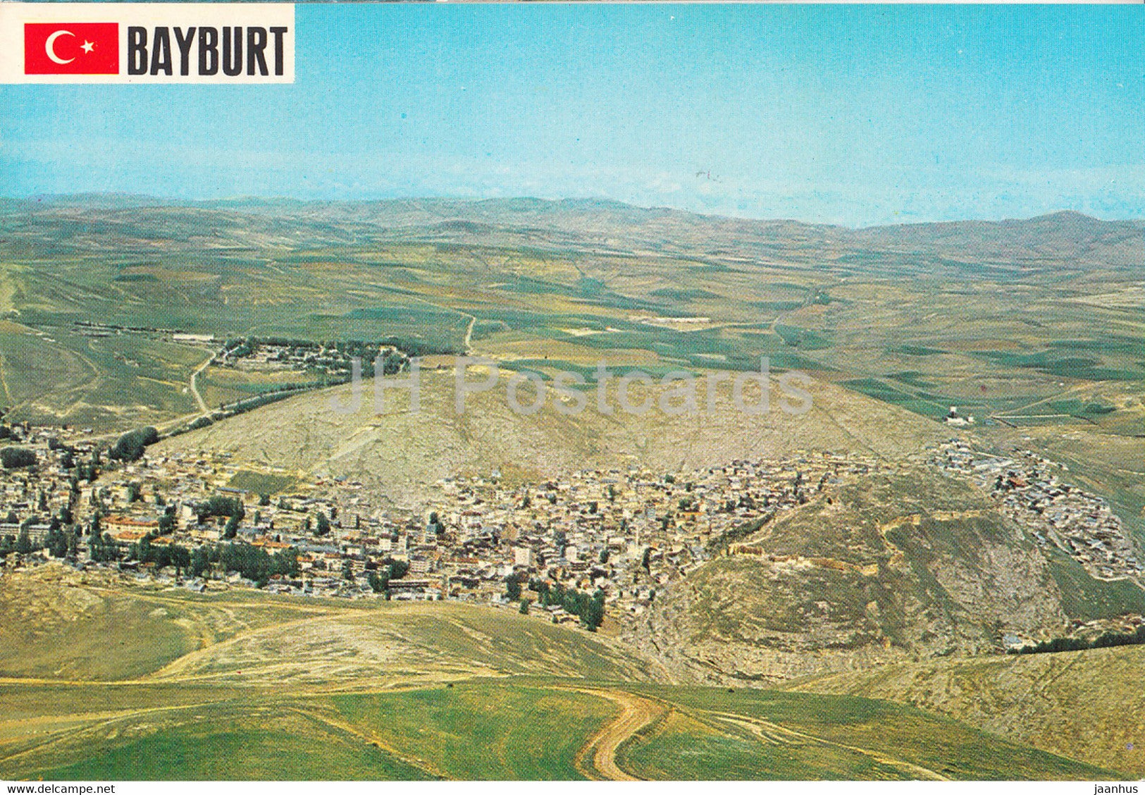 Bayburt - View of the city from Duduzar District - 1987 - Turkey - used - JH Postcards