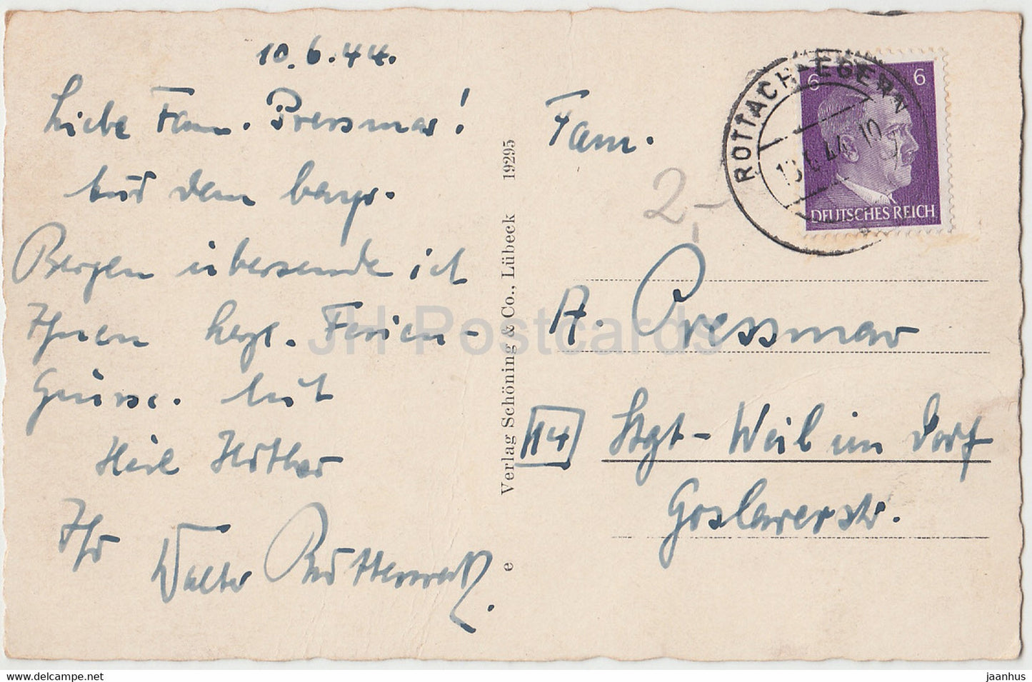 Rottach am Tegernsee - 19295 - old postcard - 1944 - Germany - used