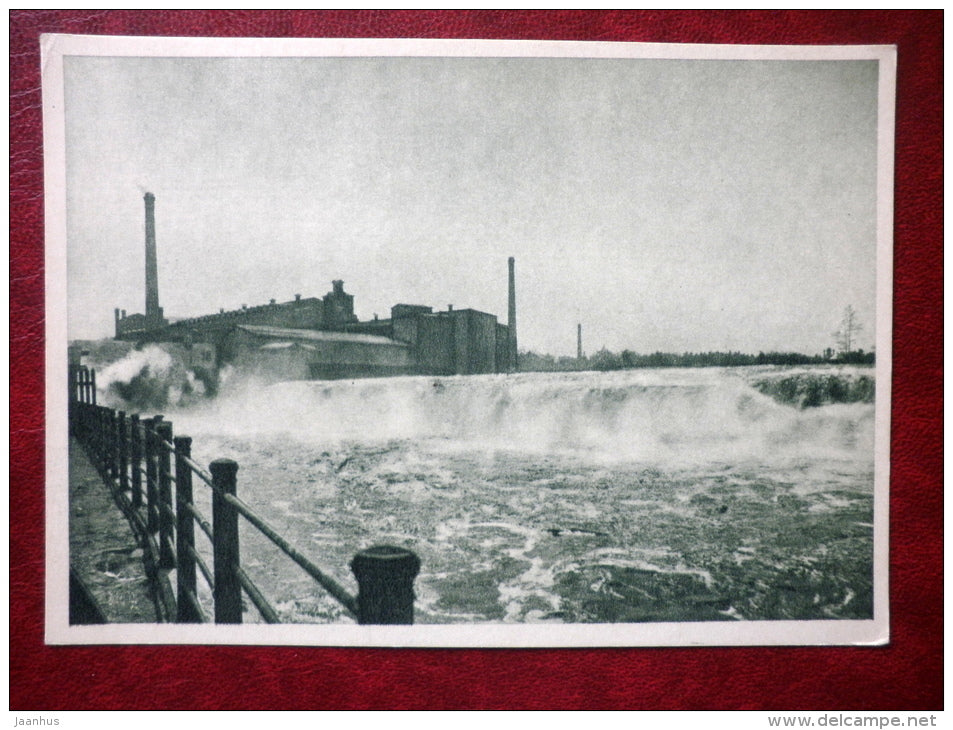 Kreenholmi waterfall - Narva - 1956 - Estonia USSR - unused - JH Postcards