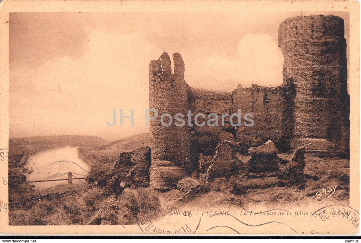 Vienne - La Forteresse de la Batie - 19 - fortress - old postcard - 1936 - France - used