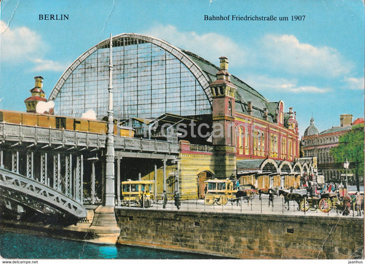 Berlin - Bahnhof Friedrichstrasse um 1907 - Germany - used - JH Postcards