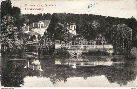 Strassburg - Strasbourg - Orangerie - 826 - old postcard - France - used - JH Postcards