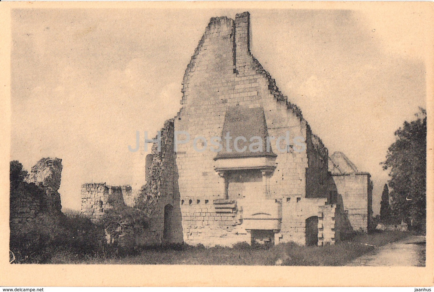 Chinon - Le Chateau - Ancienne Salle ou Charles VII recut Jeanne d'Arc - castle - 21 - old postcard - France - unused