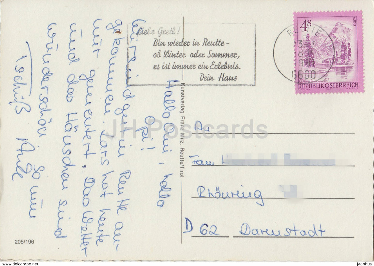 Plansee - Tirol - 1984 - Autriche - d'occasion