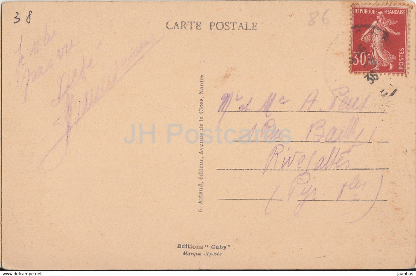Vienne - La Forteresse de la Batie - 19 - Festung - alte Postkarte - 1936 - Frankreich - gebraucht