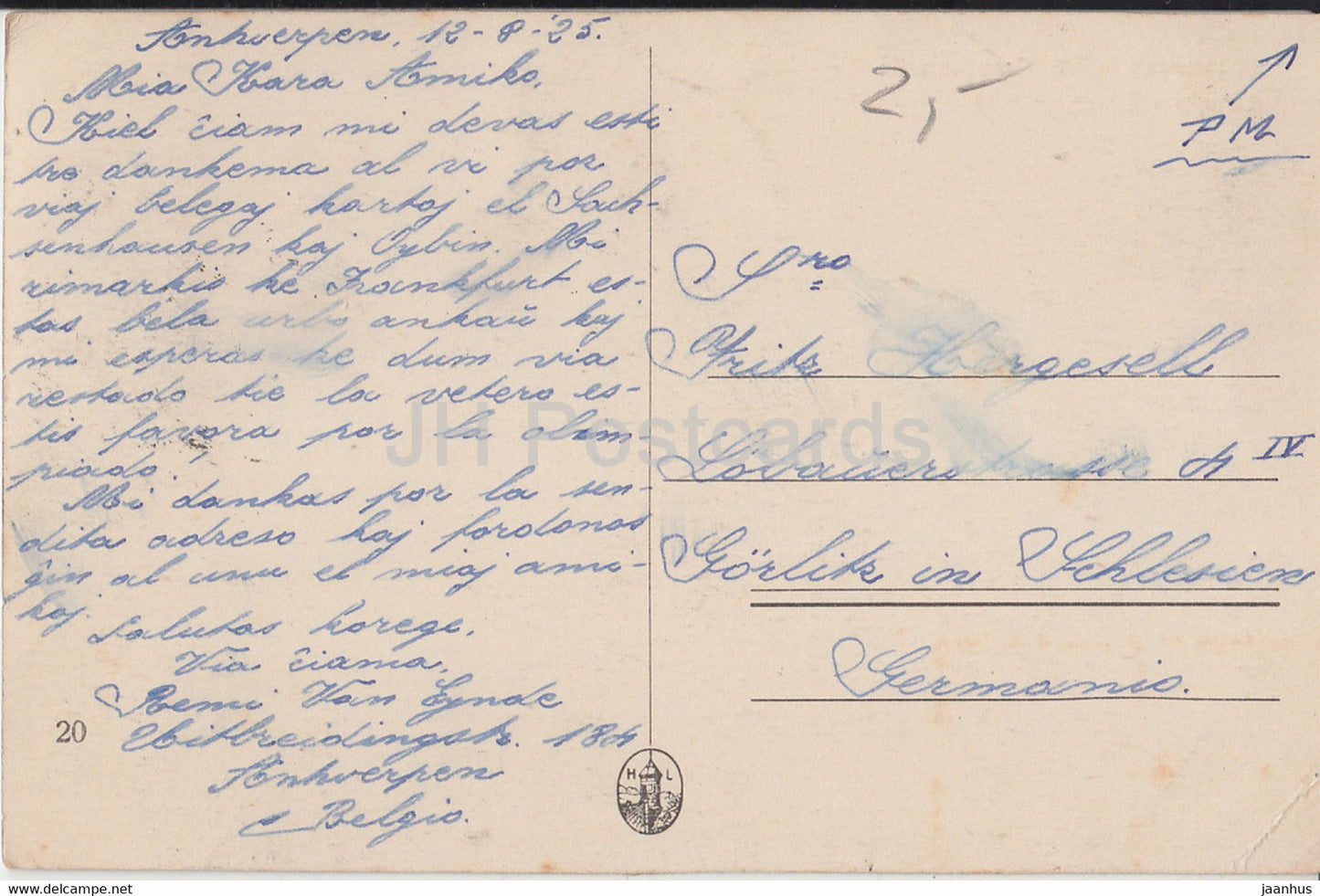 Antwerpen - Anvers - De Paardenrenbaan - L'Hippodrome - old postcard - 1925 - Belgium - used