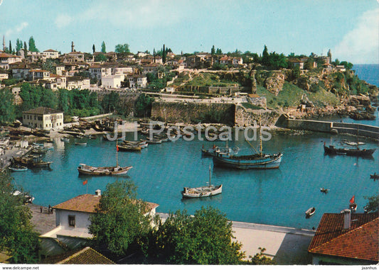 Antalya - The Harbour - port - boat - 568 - Turkey - unused - JH Postcards