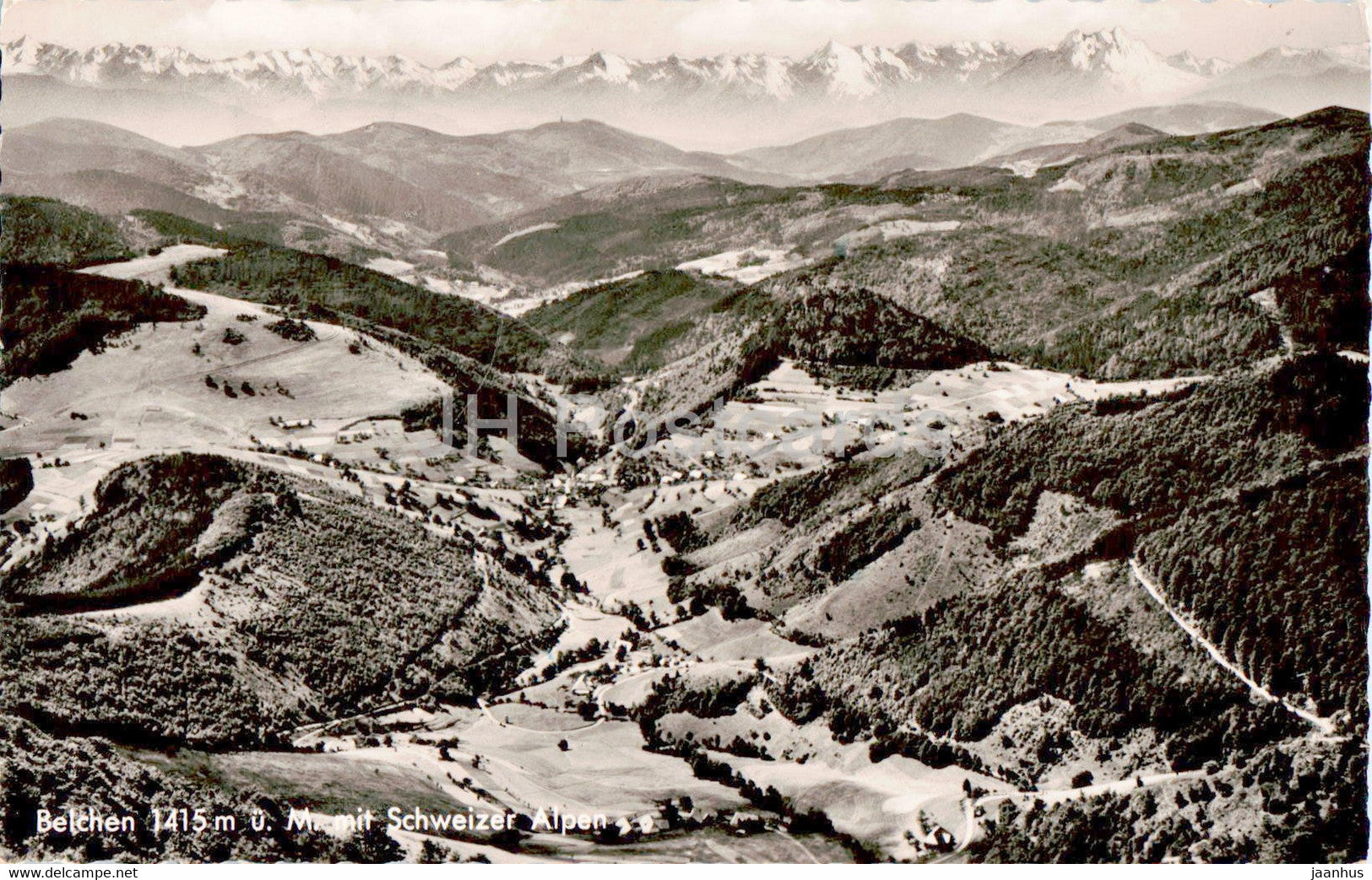 Belchen 1415 mit Schweizer Alpen - Germany - used - JH Postcards