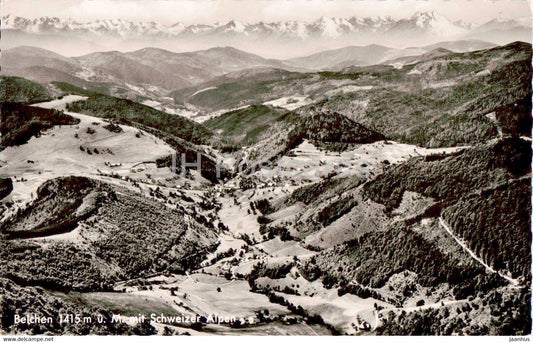 Belchen 1415 mit Schweizer Alpen - Germany - used - JH Postcards