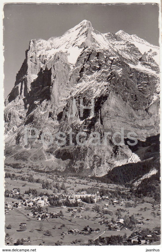 Grindelwald mit Wetterhorn - 5035 - Switzerland - 1950 - used - JH Postcards