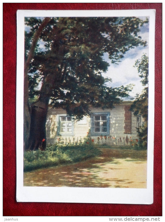 nanny`s house - Mikhailovskoe - 1963 - Russia USSR - unused - JH Postcards