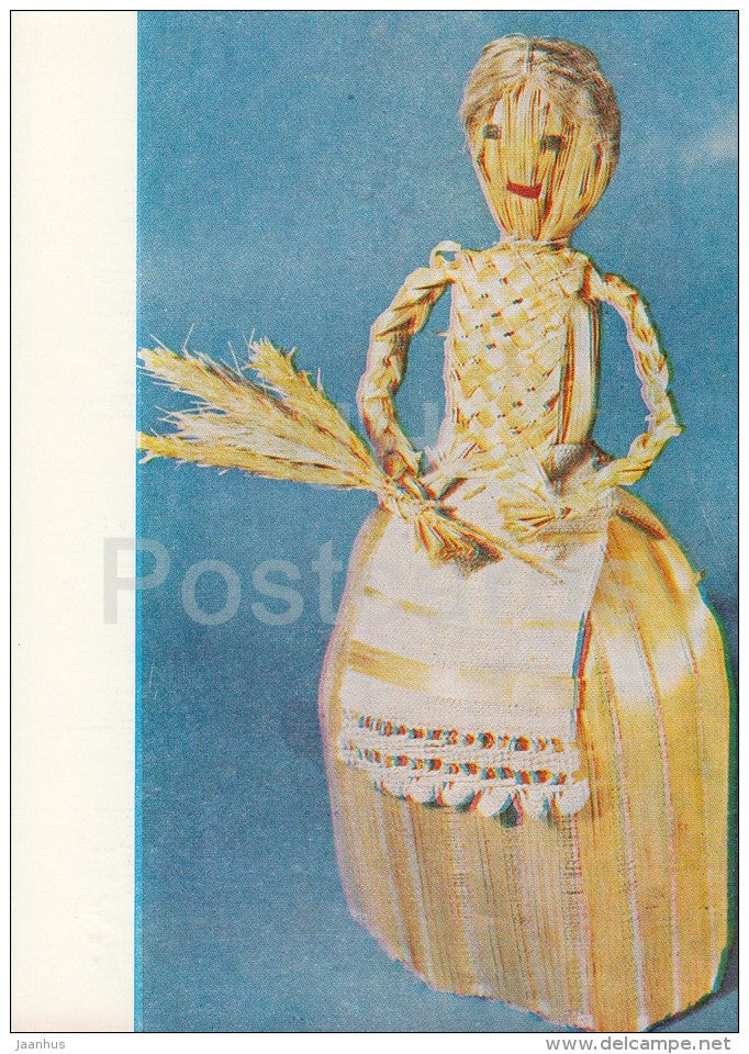 Reaper - Belarusian Straw Toys - 1974 - Russia USSR - unused - JH Postcards