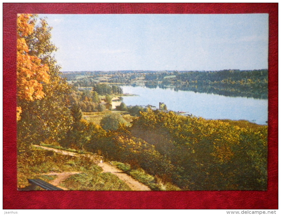lake Viljandi - Viljandi - 1982 - Estonia USSR - unused - JH Postcards