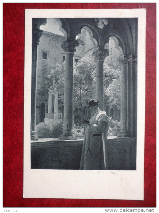 The Gospel of Luke - Das Evangelium Lukas - 25604 - religious man - circulated in Estonia - old postcard  - used - JH Postcards