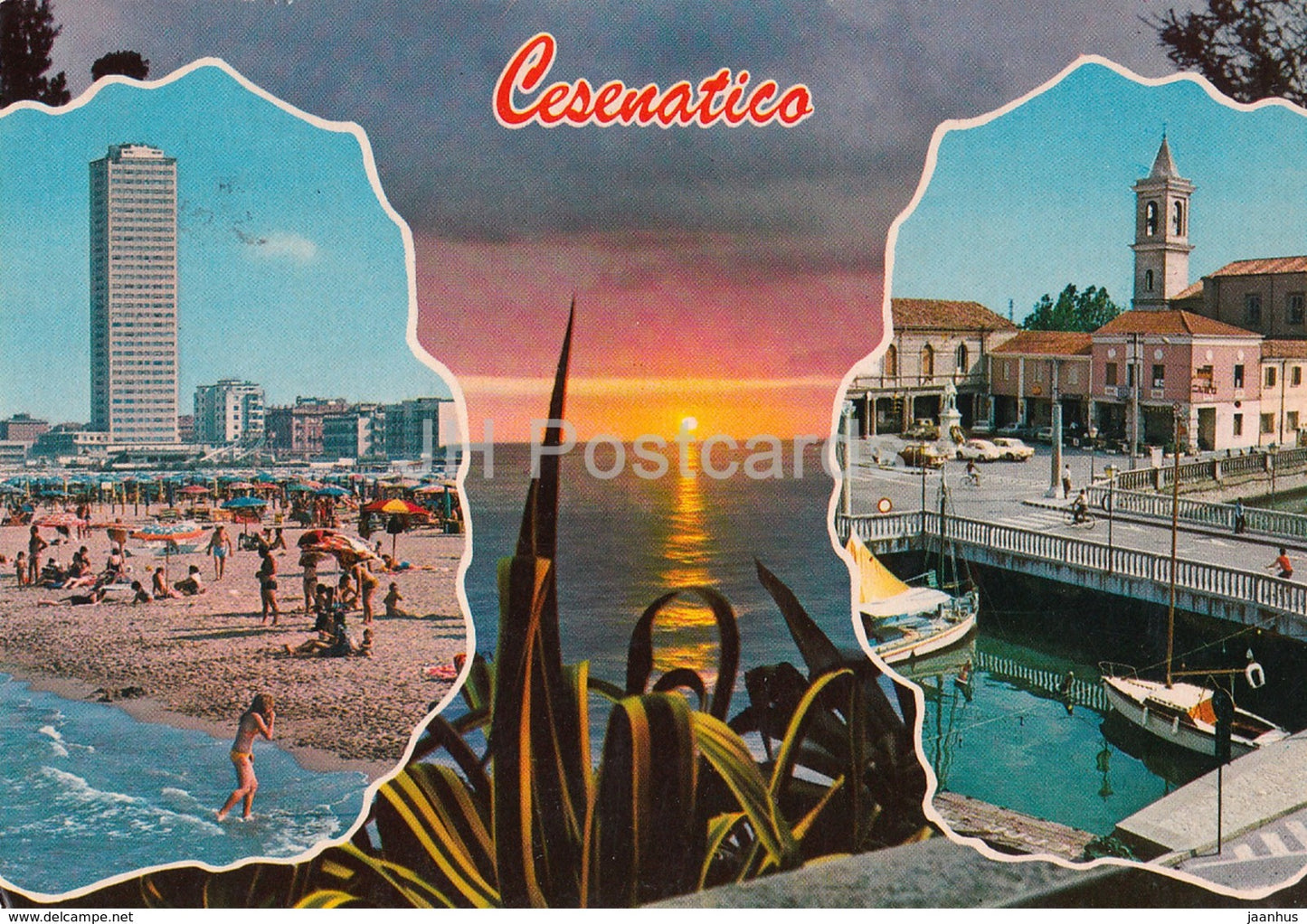 Cesenatico - multiview - Italy - 1980 - used - JH Postcards