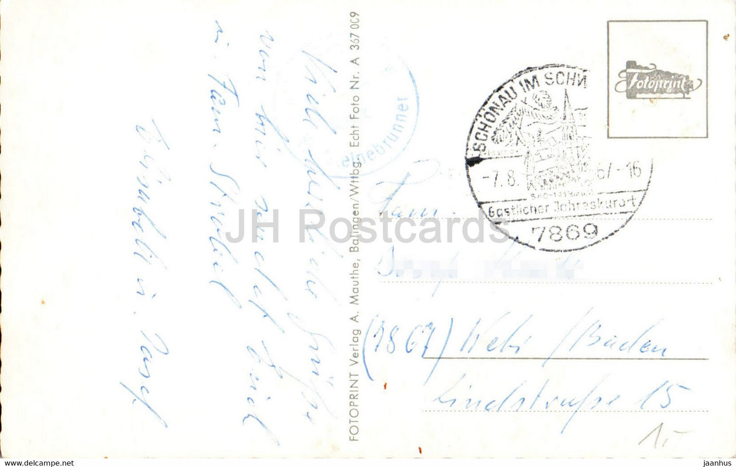 Belchen 1415 mit Schweizer Alpen - Germany - used