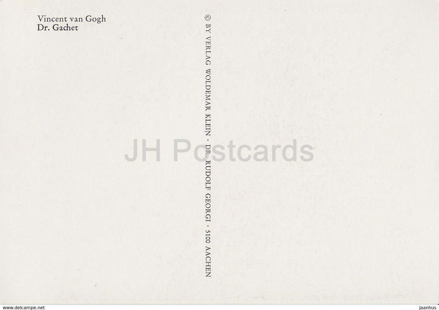 painting by Vincent van Gogh - Dr Gachet - Dutch art - Germany - unused