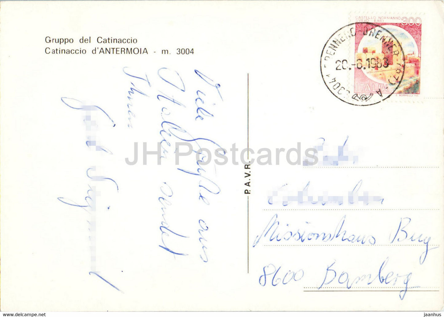 Rifugio Antermoia - Gruppo del Catinaccio - 1983 - Italy - used