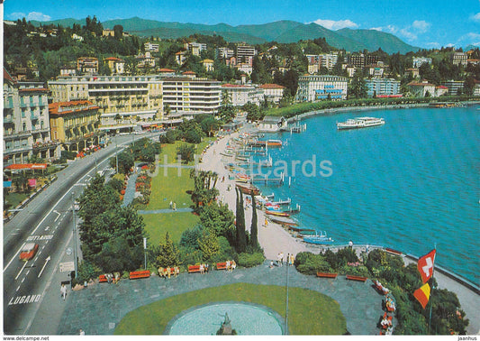 Lugano-Paradiso - Quai - 7440 - Switzerland - 1981 - used - JH Postcards