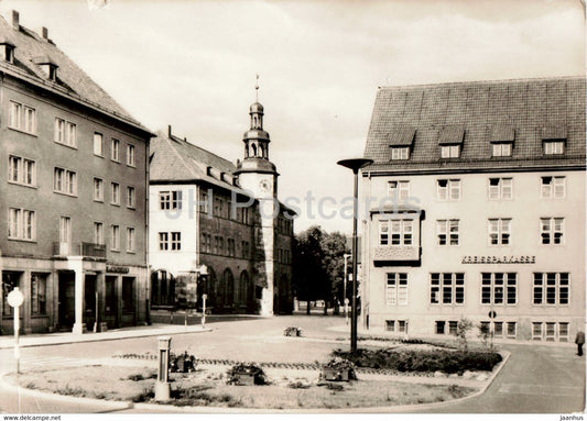 Nordhausen - Lutherplatz - Kreissparkasse - old postcard - 1965 - Germany DDR - used - JH Postcards