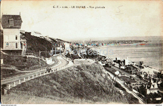 Le Havre - Vue Generale - 2166 - old postcard - 1917 - France - used - JH Postcards