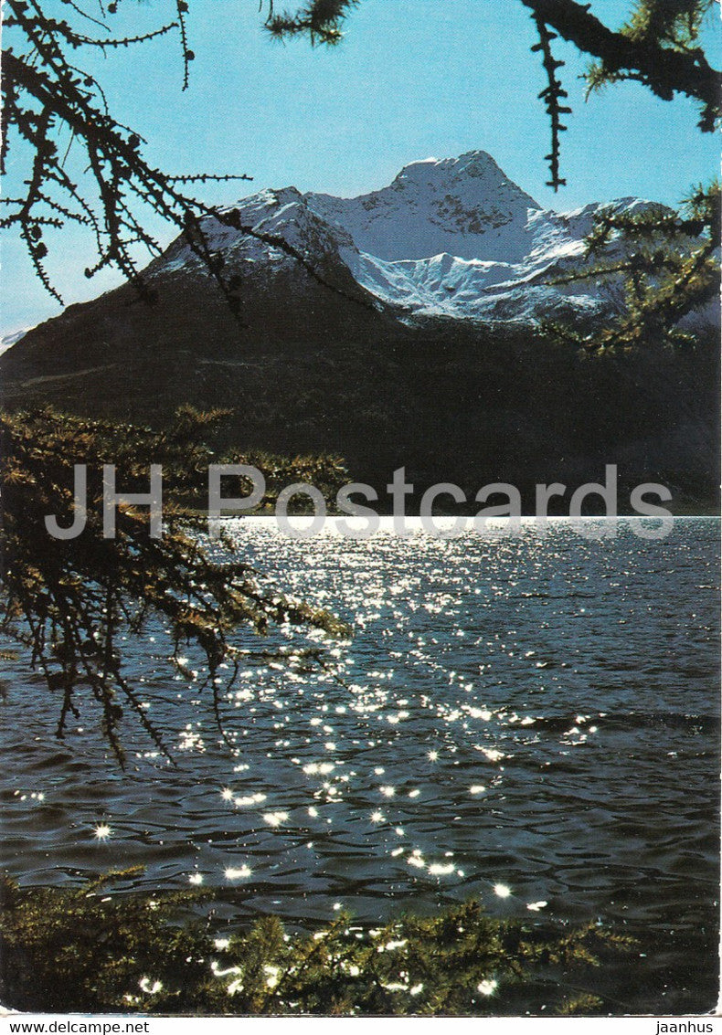 Lei da Segl - Piz da la Margna - Engadin - 1977 - Switzerland - used - JH Postcards