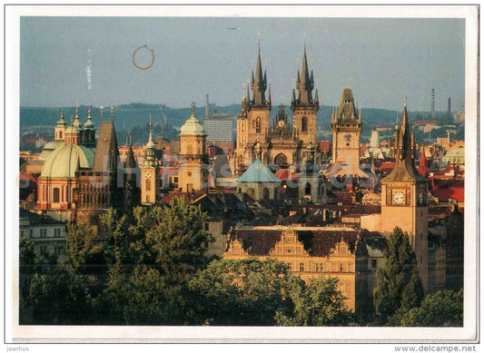 Praha - Prague - The Old Town - Czech Republic - used 1994 - JH Postcards