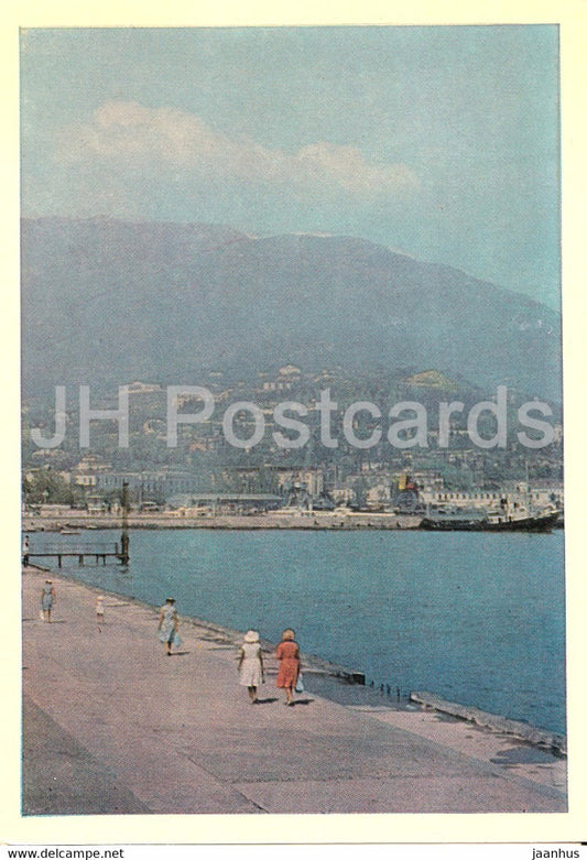 Yalta Embankment - Crimea - 1 - 1968 - Ukraine USSR - unused - JH Postcards